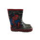 Wellie boots shoe size 1 grey Spiderman graphic calf height