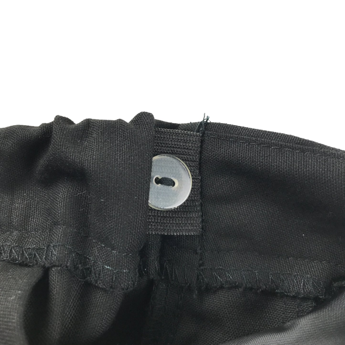 Black thin waist band pleated school skirt