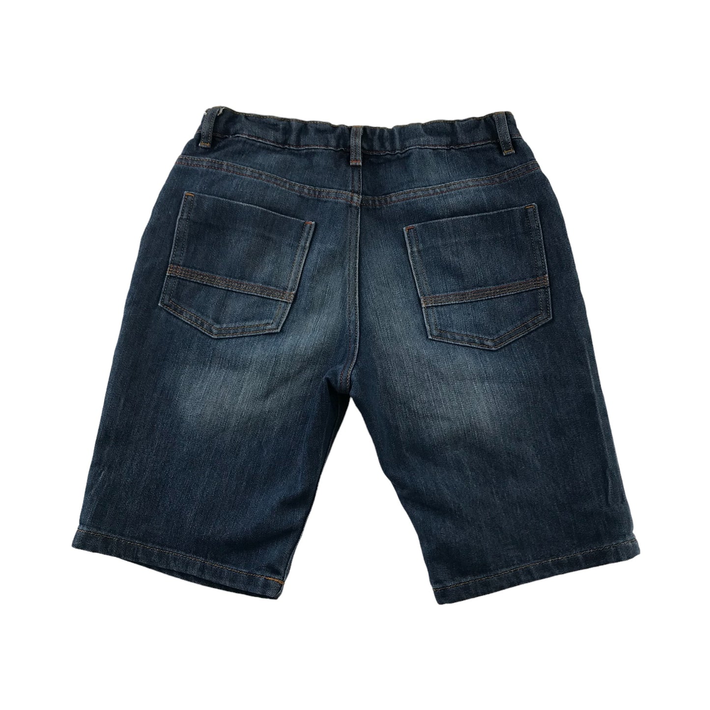 Next Shorts Age 13 Dark Blue Denim Stone Washed