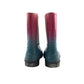 Tu Wellie boots shoe size 2 pink sparkly gradient calf height