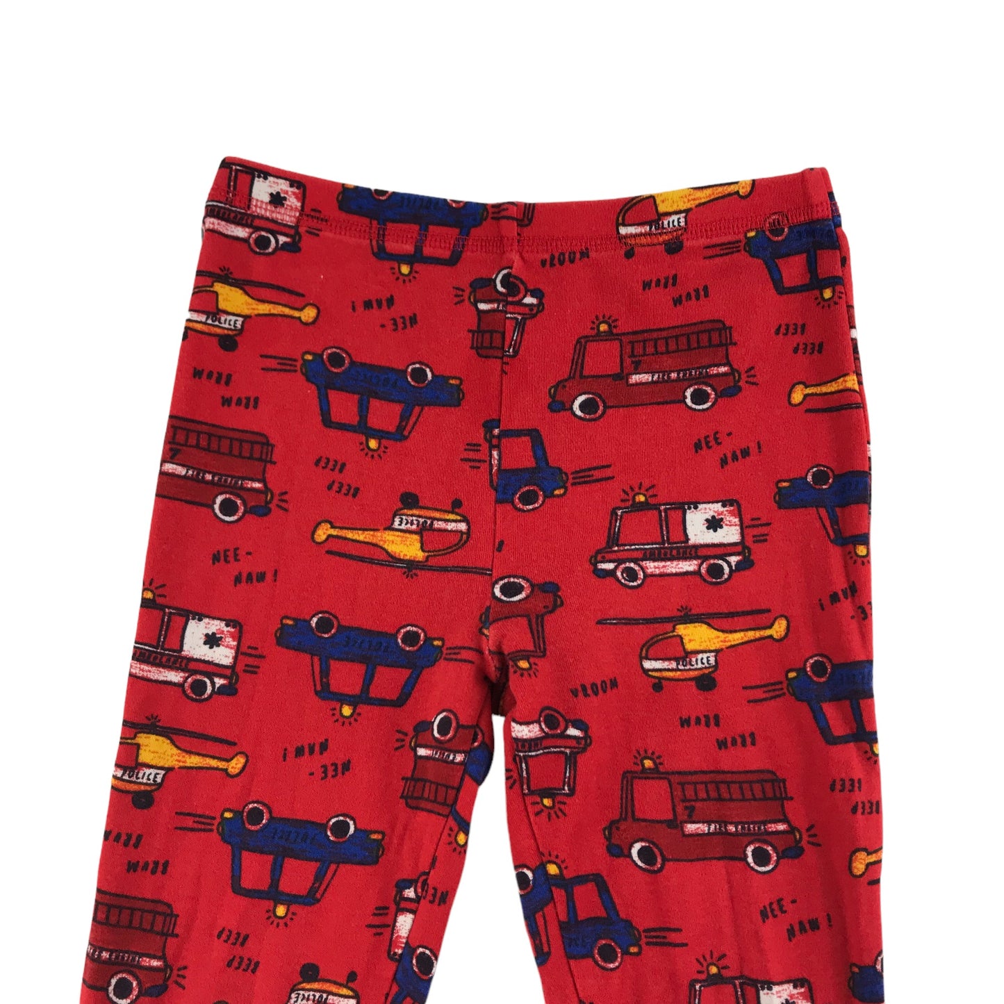 George Pyjama Set Age 5 Red Cars Long Sleeve Cotton