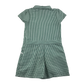 Green gingham with zipper school playsuit