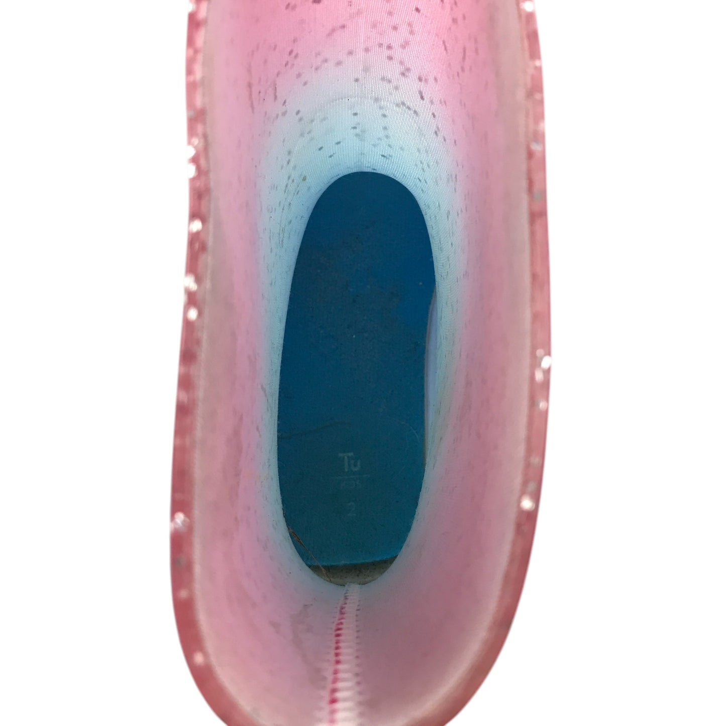 Tu Wellie boots shoe size 2 pink sparkly gradient calf height