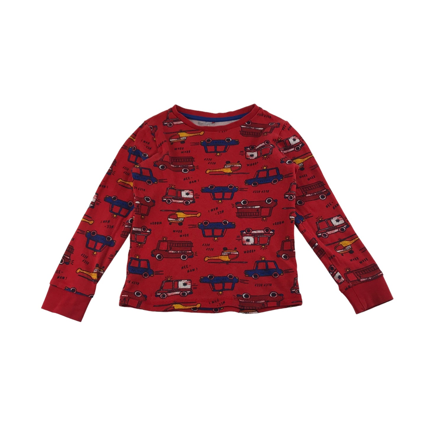 George Pyjama Set Age 5 Red Cars Long Sleeve Cotton