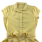 Yellow gingham with zipper school playsuit