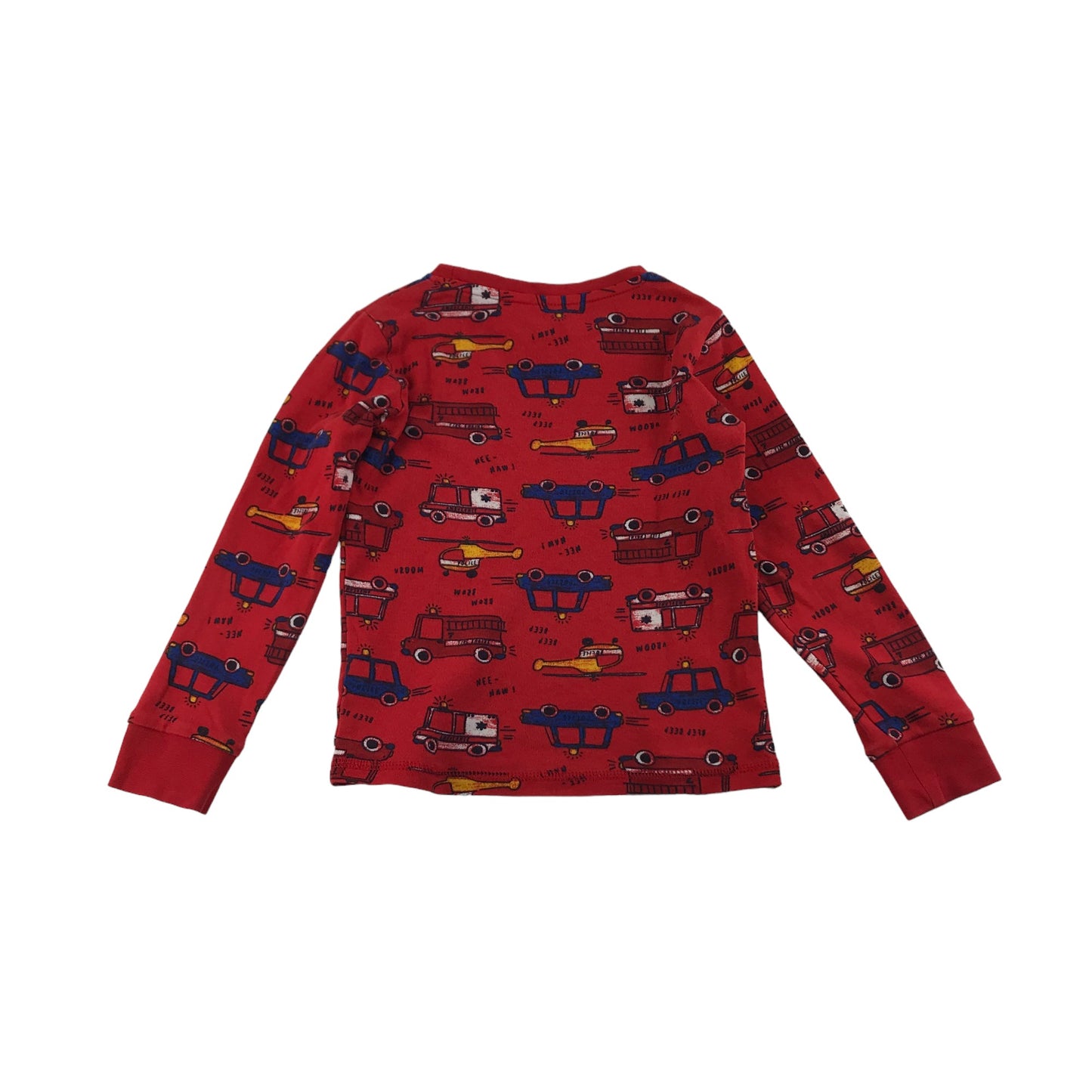 George Pyjama Set Age 5 Red Cars Long Sleeve Cotton