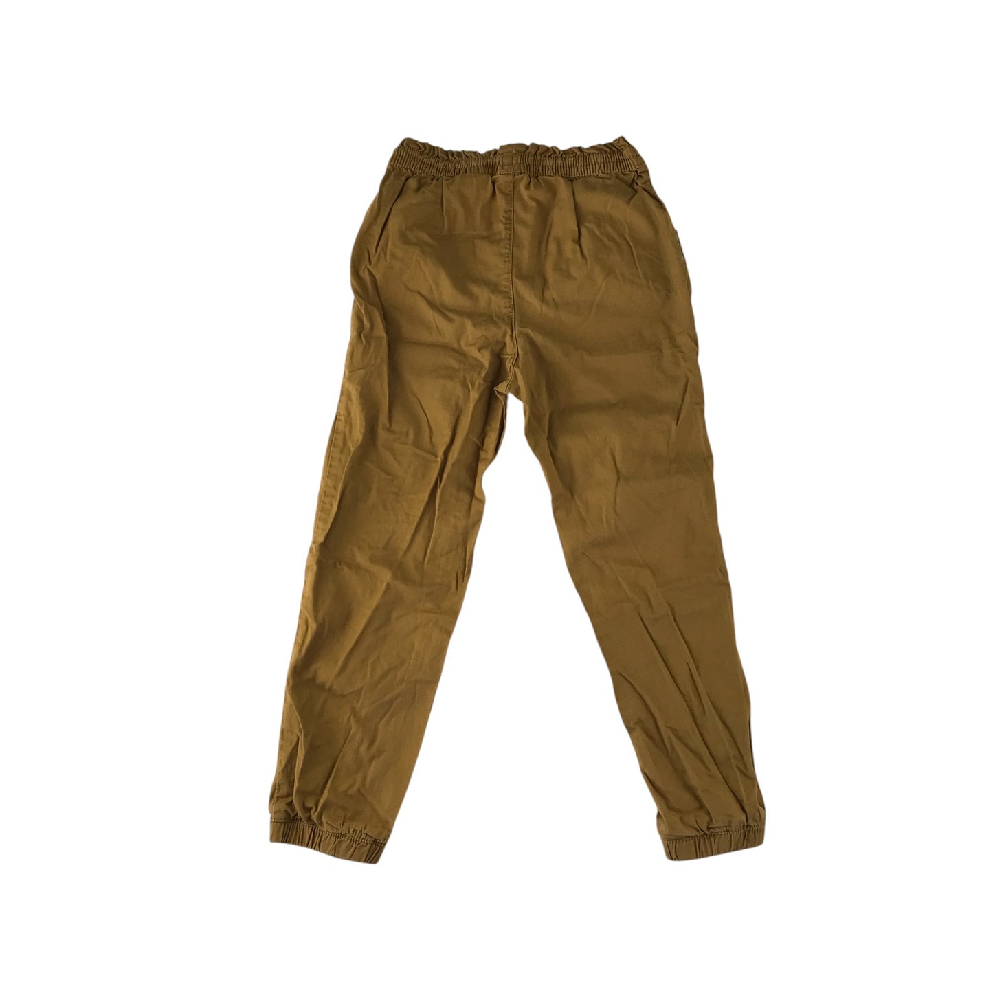 H&M trouser 6-7 years brown elasticated waistband cotton