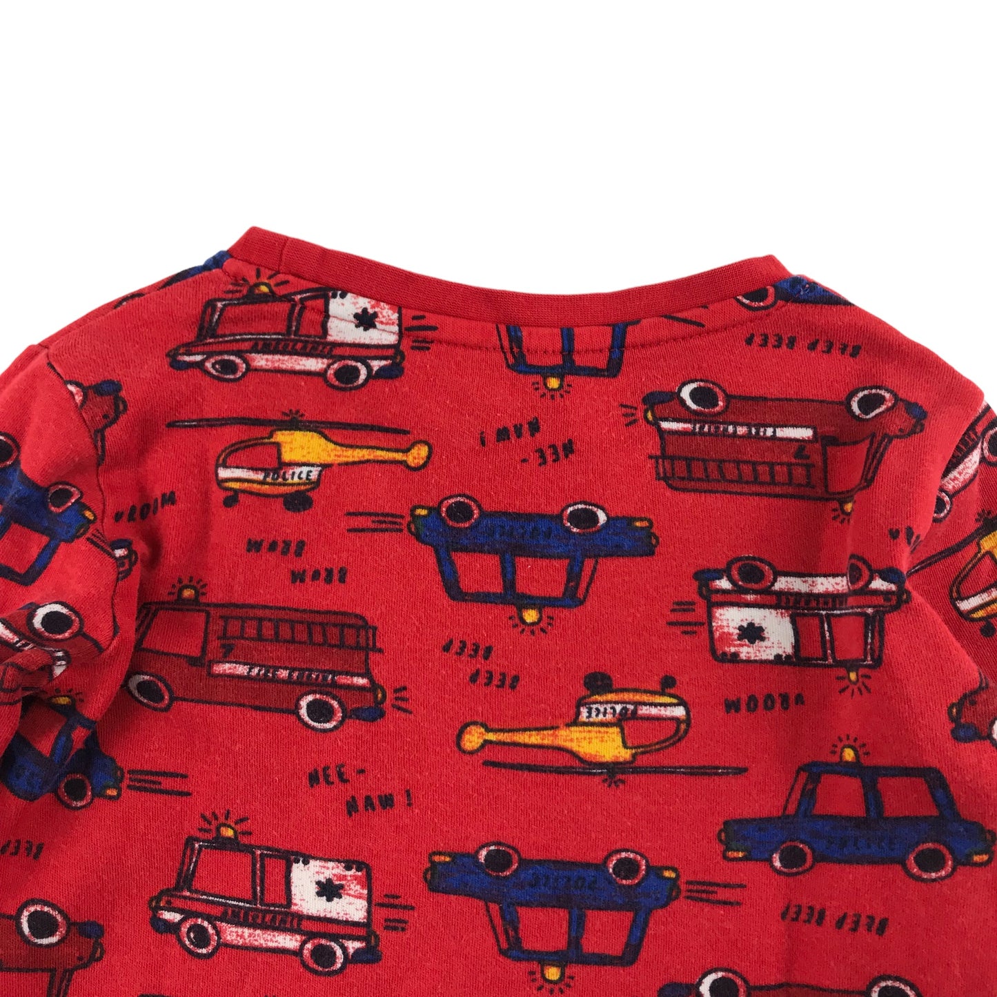 George Pyjama Set Age 5 Red Cars Long Sleeve Cotton