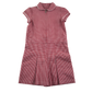 Red gingham with zipper school playsuit