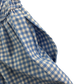 Blue gingham with zipper school playsuit
