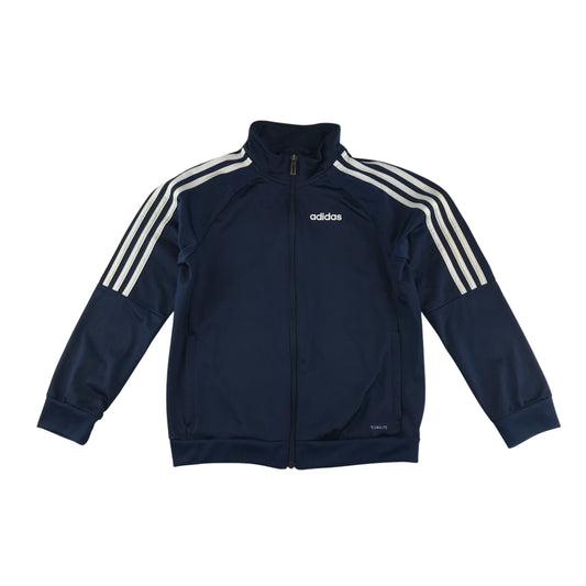 Adidas sweatshirt 9-10 years navy blue full zipper tracksuit top