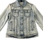 Benetton Denim Jacket 7-8 years light blue text print designs