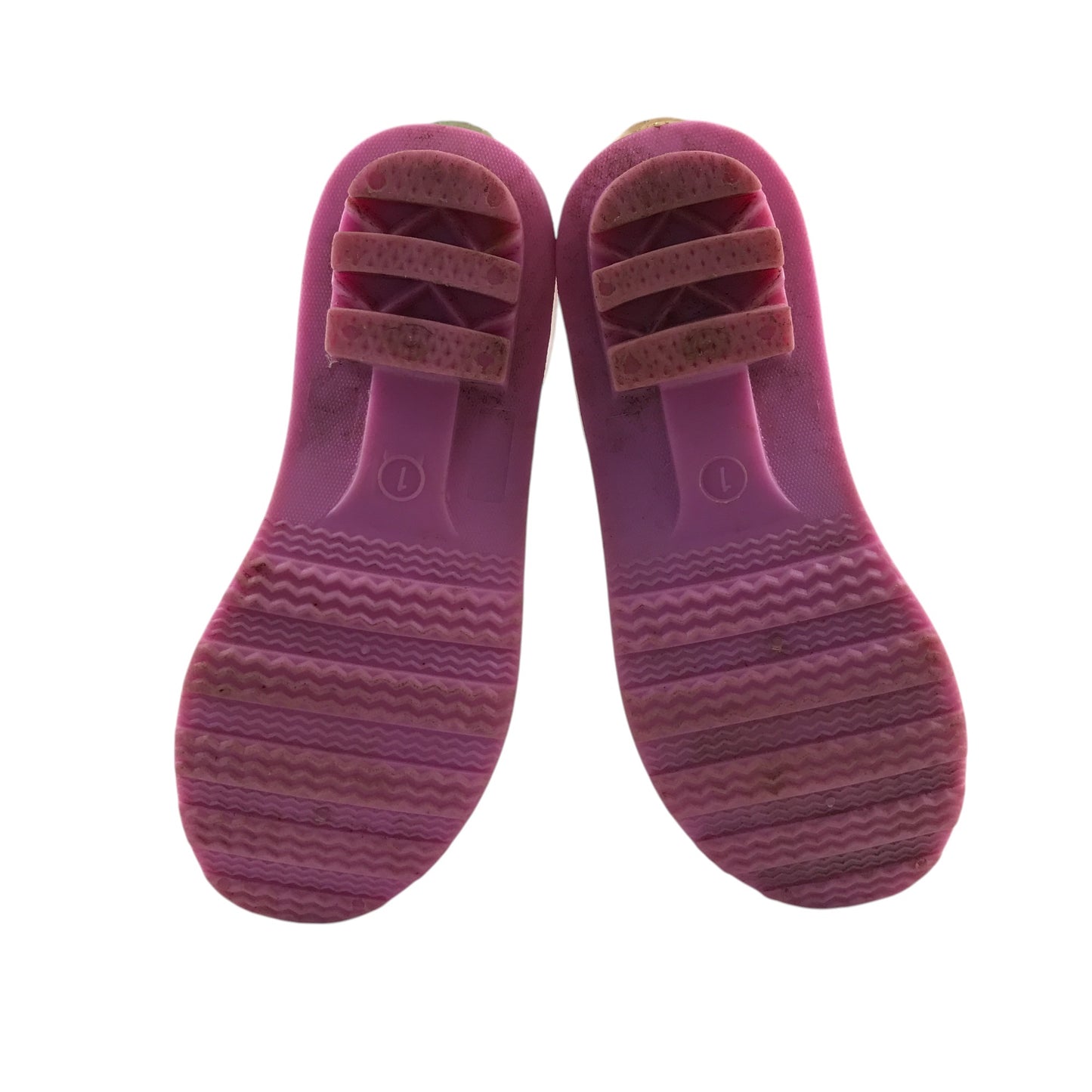 Wellie boots shoe 1 multicoloured glittery stripy calf height
