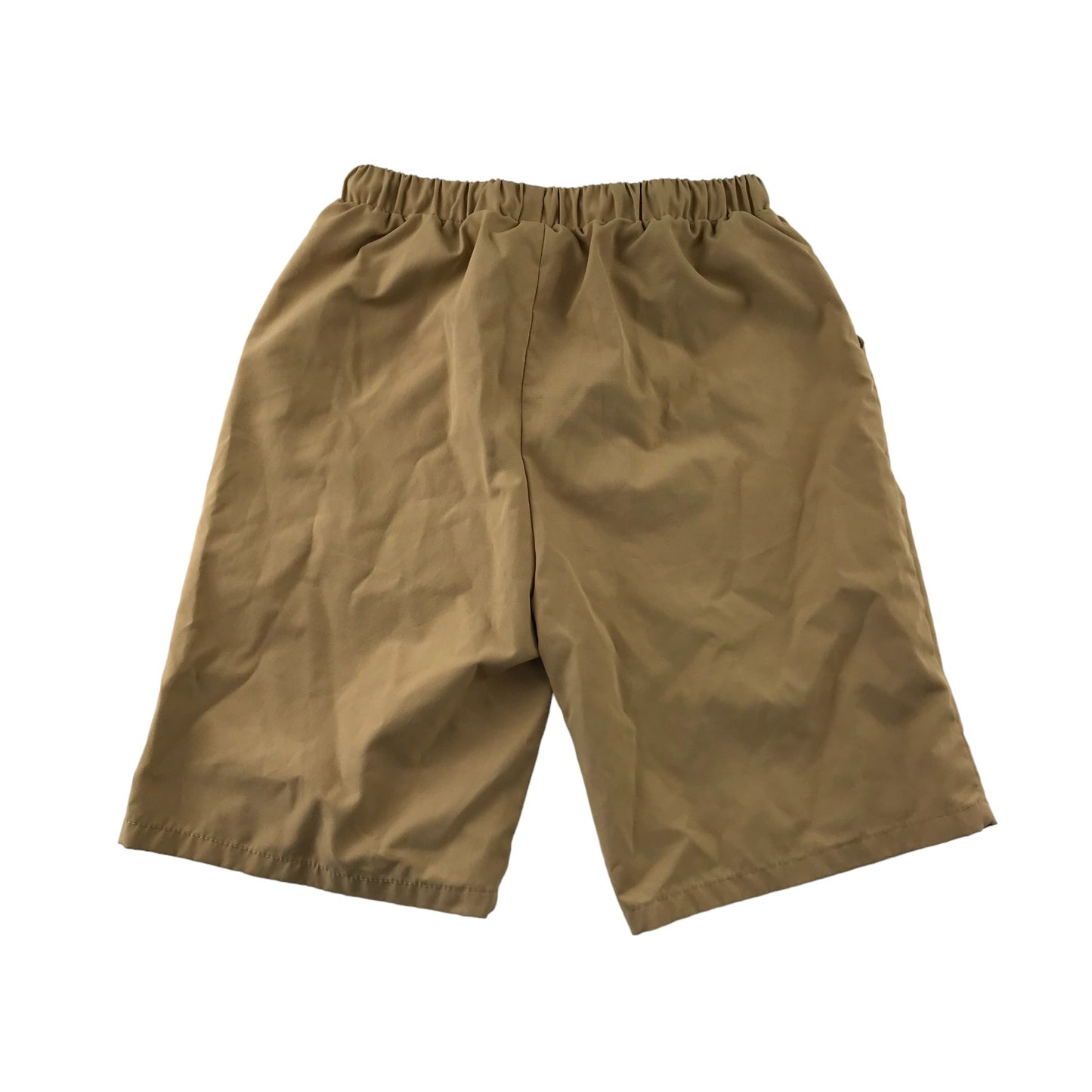 Shein Shorts Age 11 Beige Plain with Elasticated Waistband