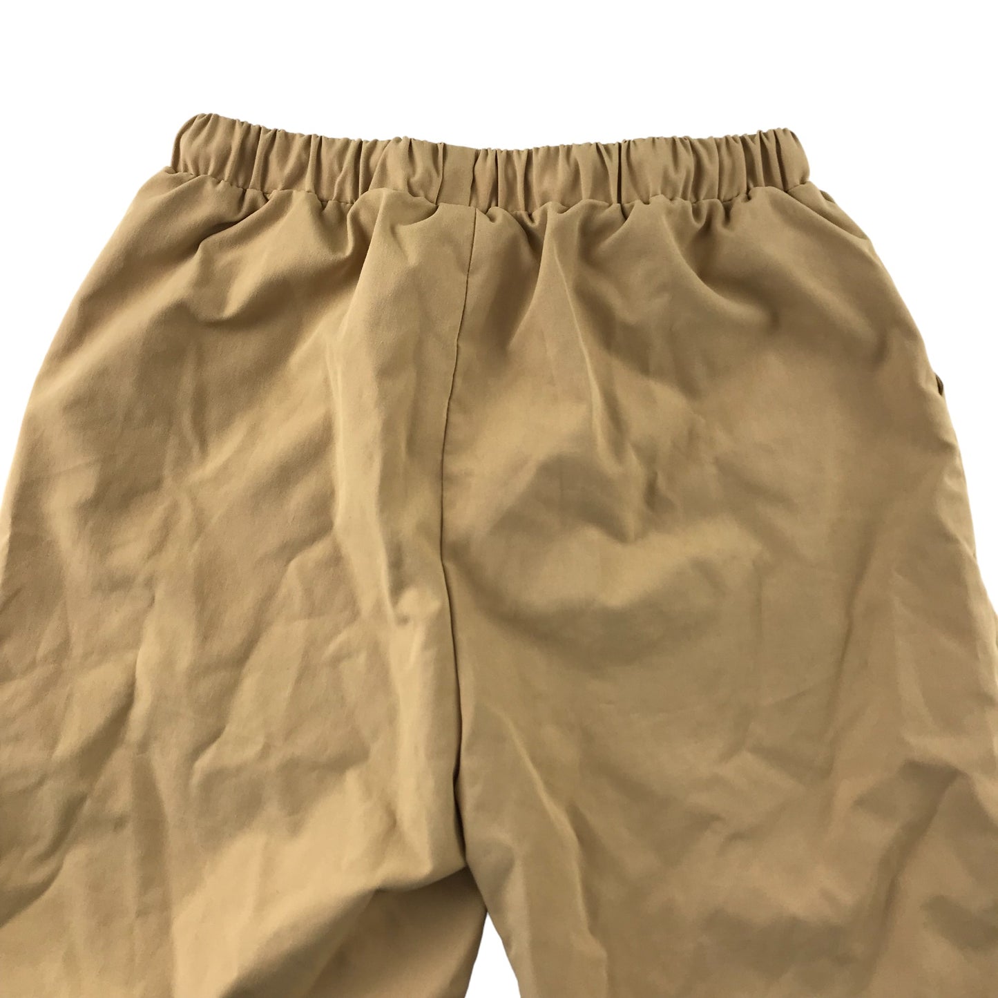 Shein Shorts Age 11 Beige Plain with Elasticated Waistband