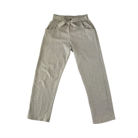 Zara trouser 13-14 years white elasticated waist with belt
