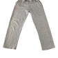 Zara trouser 13-14 years white elasticated waist with belt