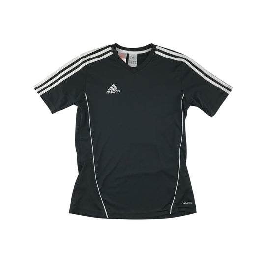 Adidas sport top 13-14 years black short sleeve t-shirt