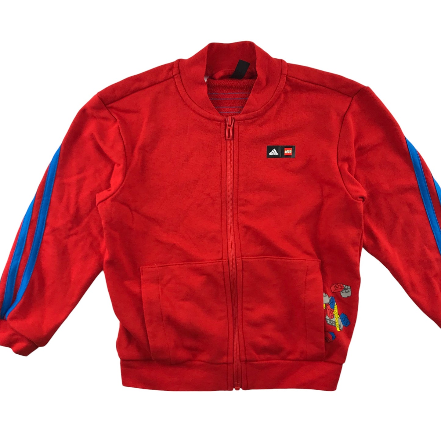 Adidas x LEGO sweater 5-6 years red full zipper top