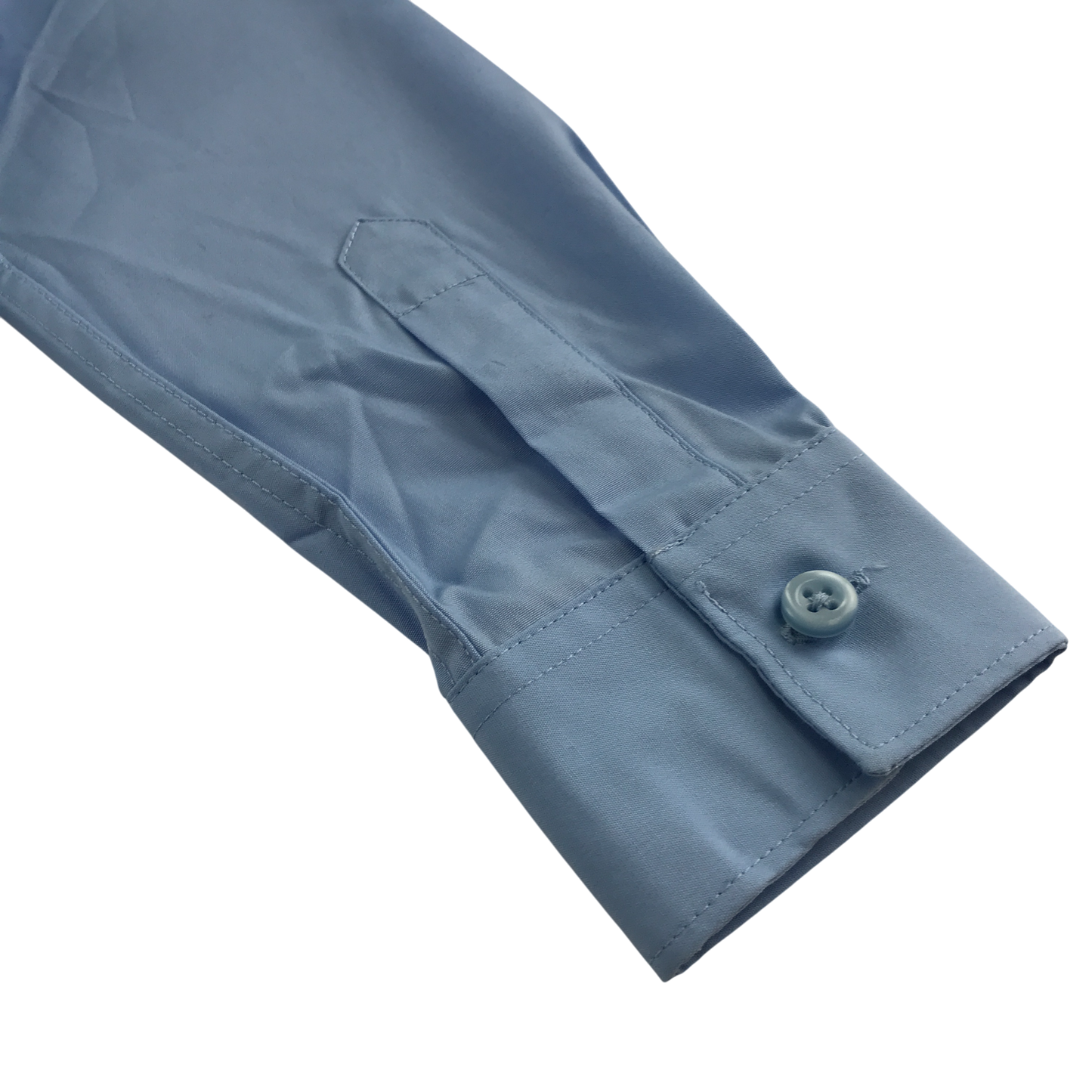 Light blue long sleeve school shirt