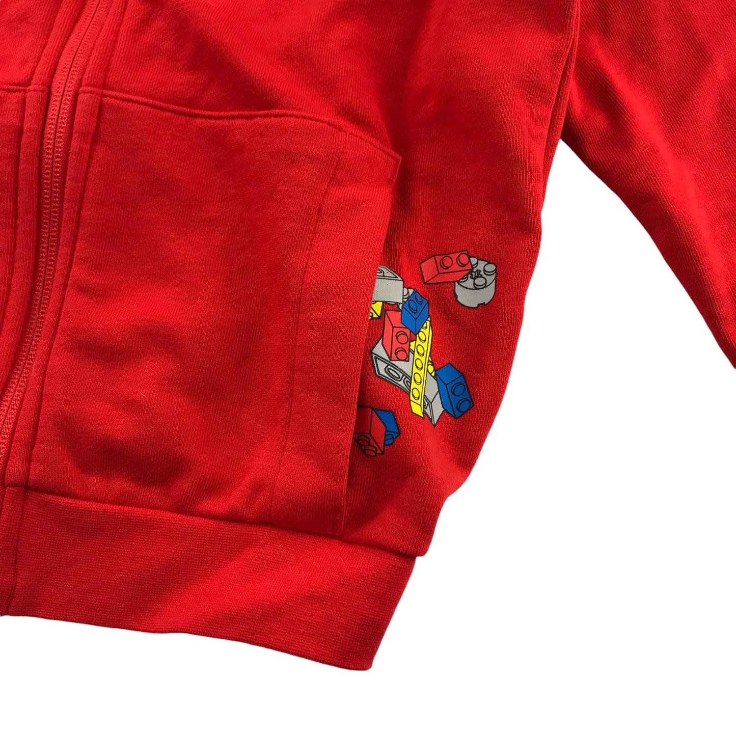 Adidas x LEGO sweater 5-6 years red full zipper top