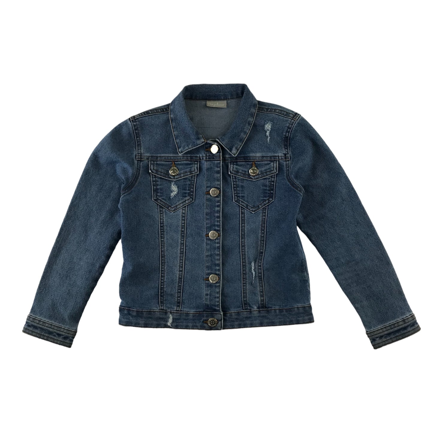 Matalan denim jacket 8-9 years blue worn effect