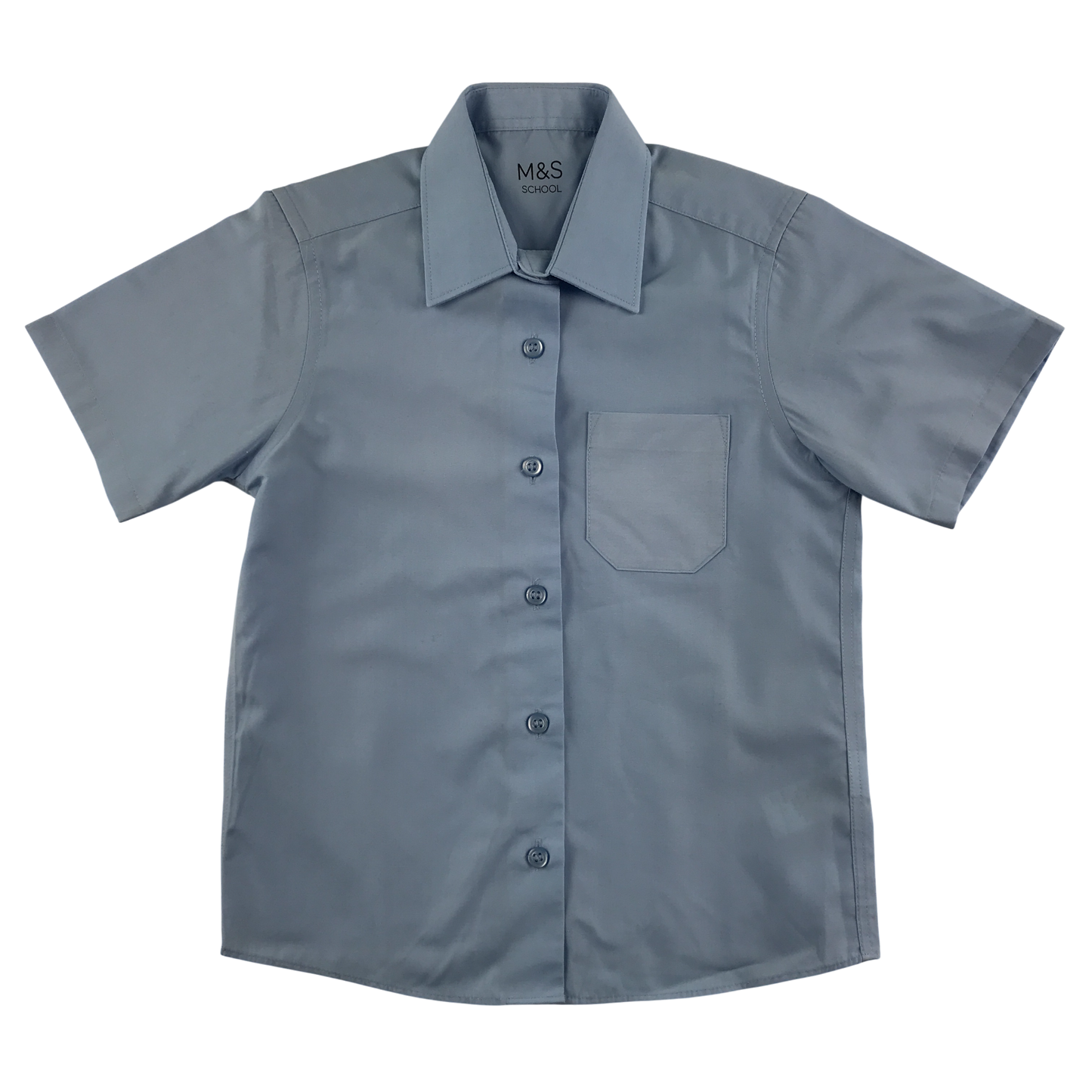 Light blue short sleeve school shirt
