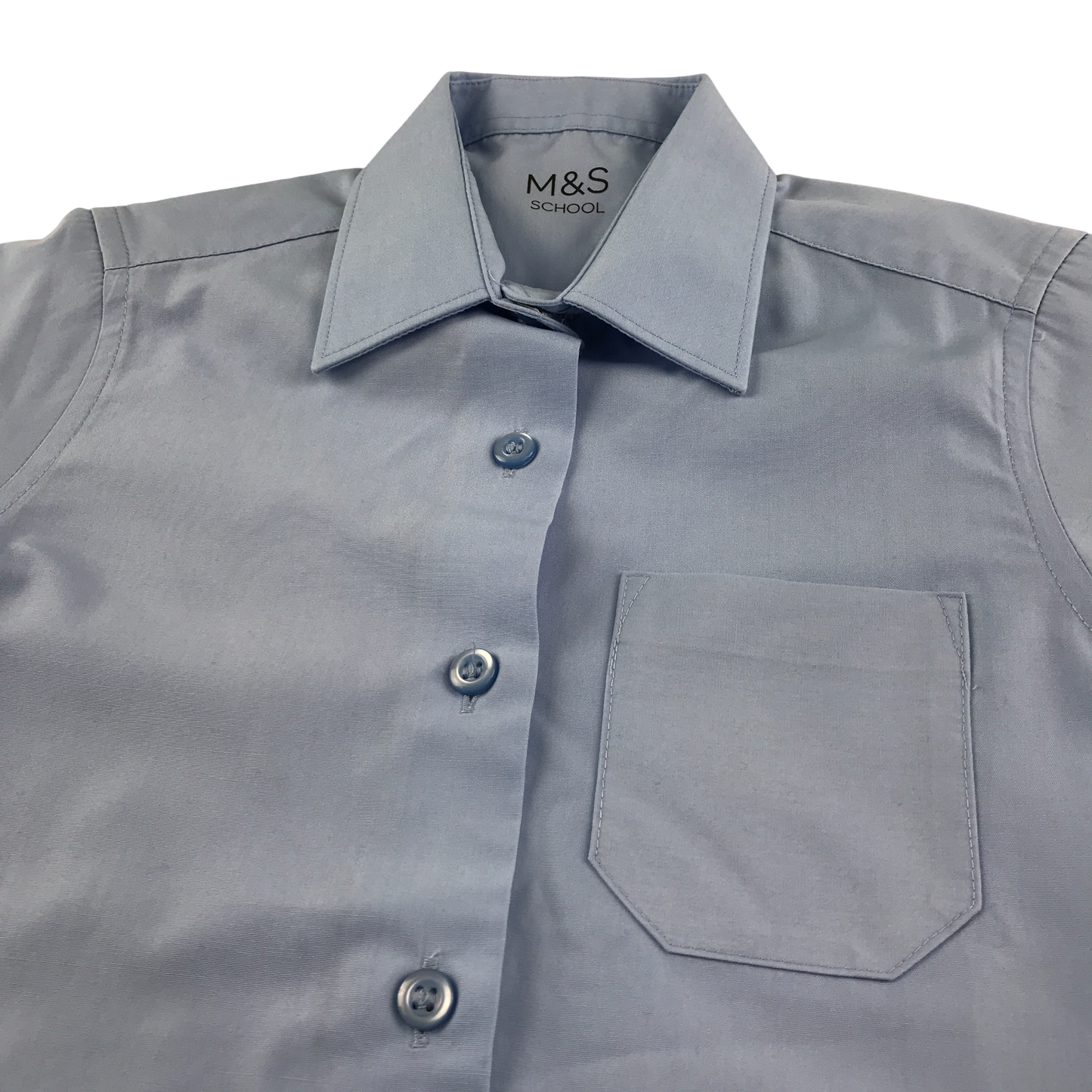 Light blue short sleeve school shirt