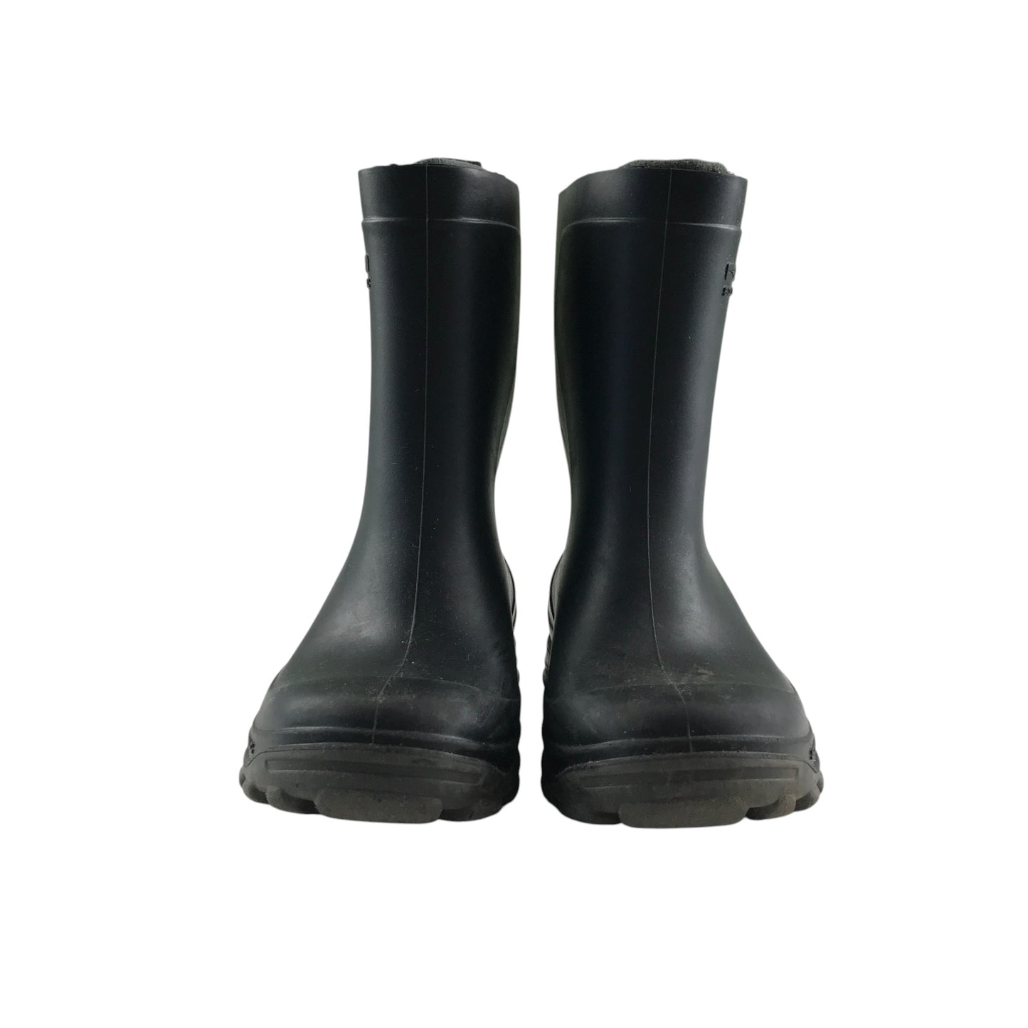 Solognac Wellie boots shoe 7.5 junior plain black calf height