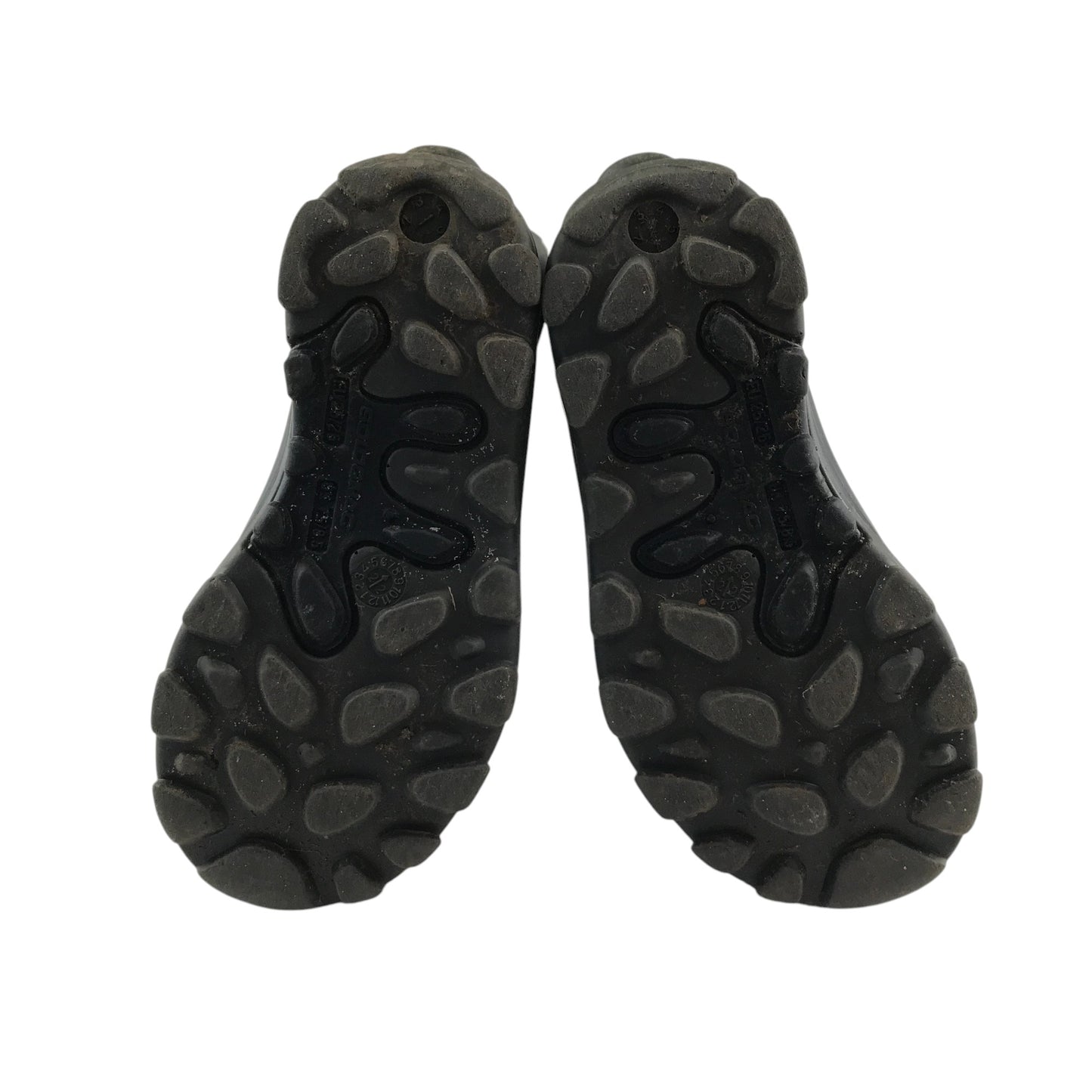 Solognac Wellie boots shoe 7.5 junior plain black calf height