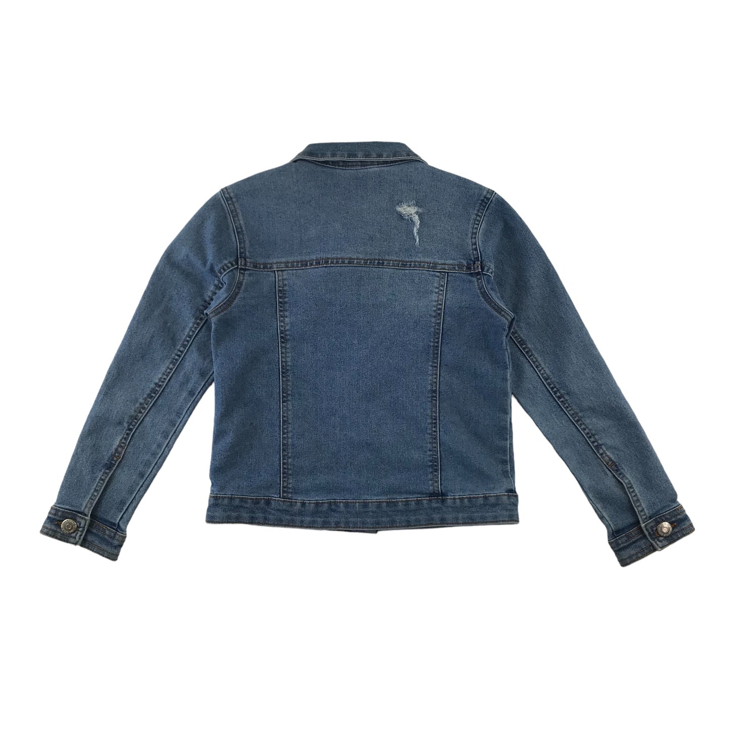 Matalan denim jacket 8-9 years blue worn effect