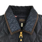 Joules gilet women size U 8 navy blue quilted light with zipper