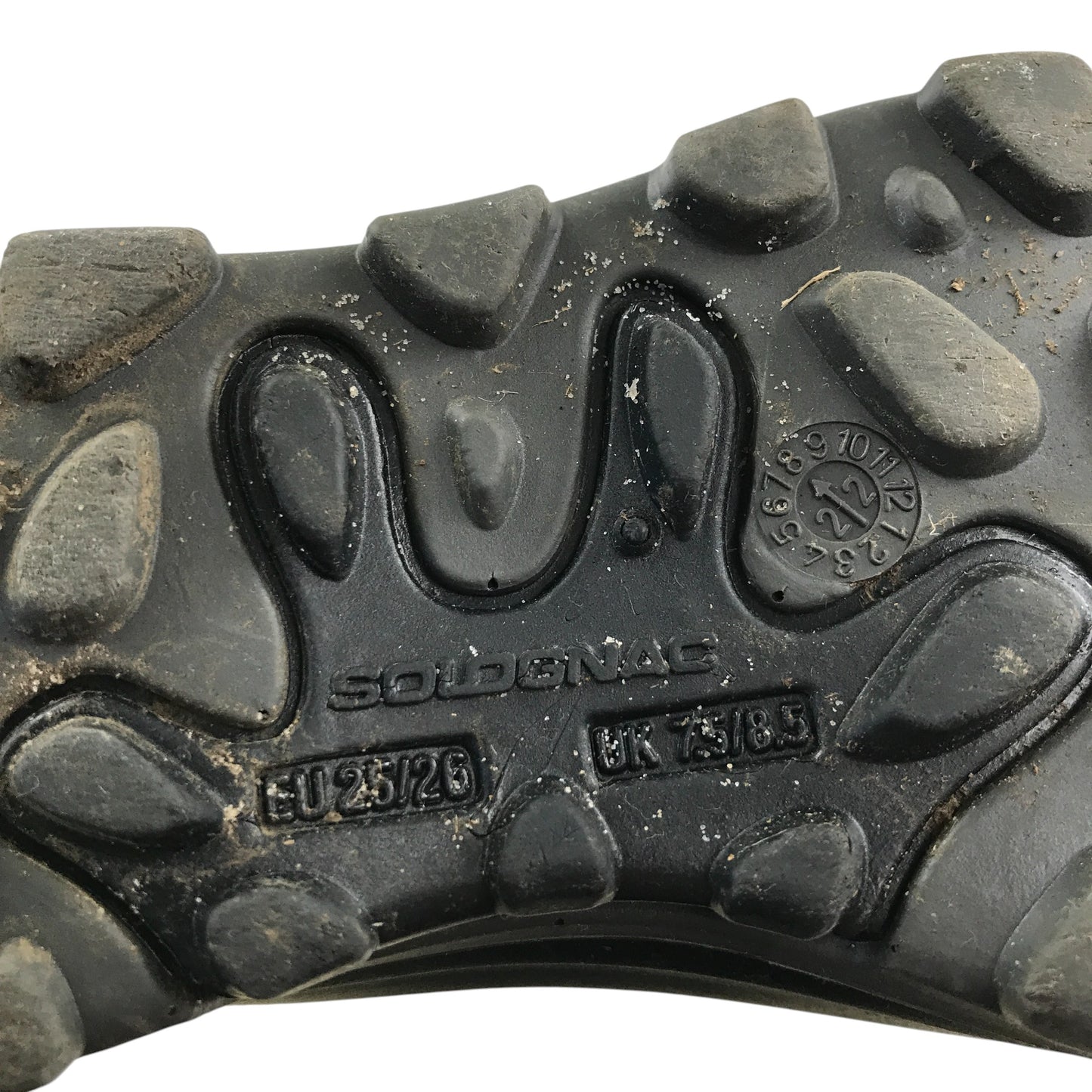 Solognac Wellie boots shoe 7.5 junior plain black calf height