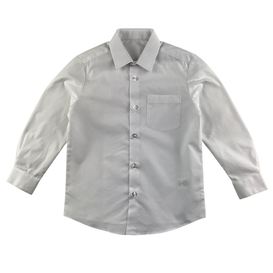 White long sleeve school shirt