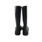 Wellie boots shoe size 5 plain black calf height