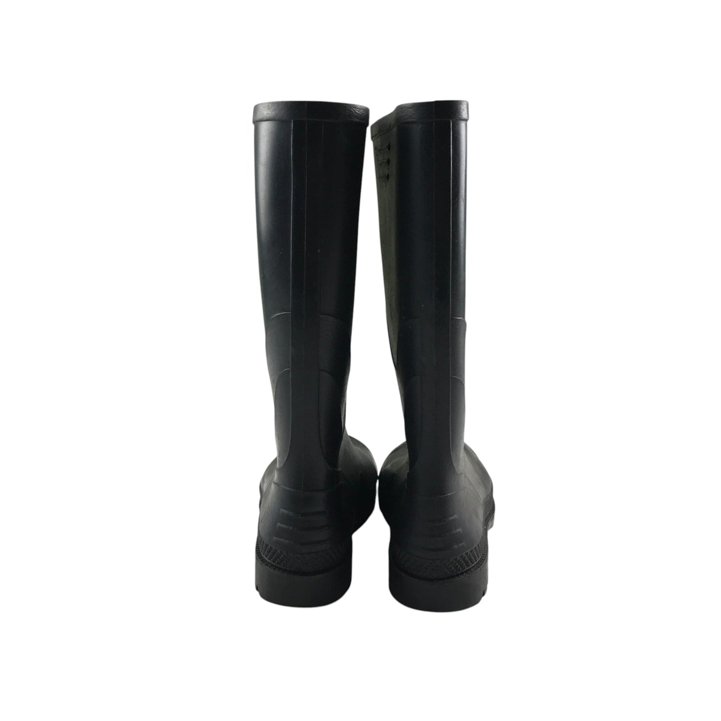 Wellie boots shoe size 5 plain black calf height