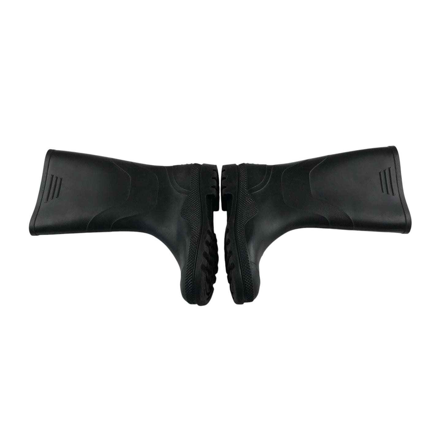 Wellie boots shoe size 5 plain black calf height