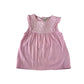 JoJo Maman Bebe blouse 5-6 years pink lace chest and butterfly sleeve cotton