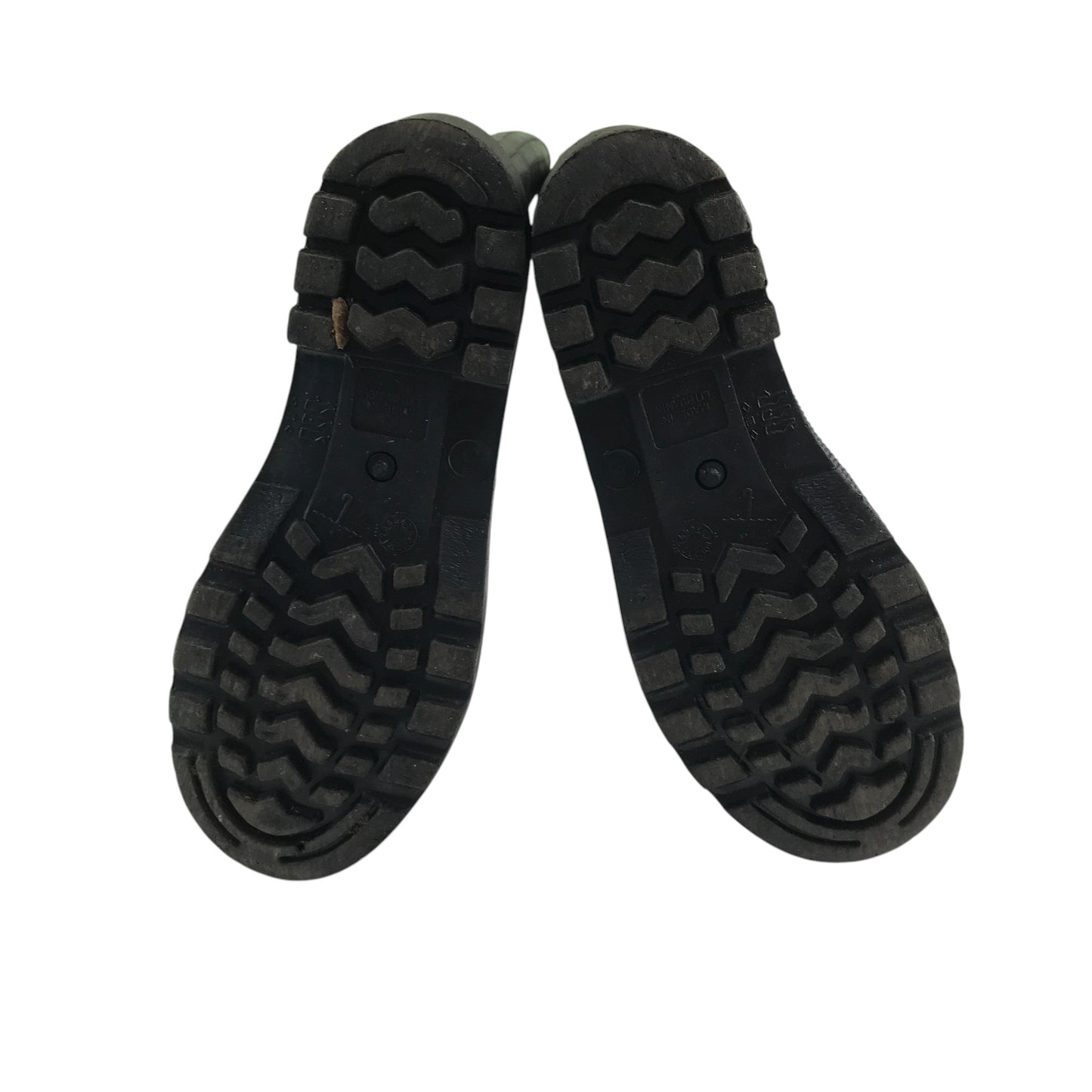Wellie boots shoe size 5 plain black calf height
