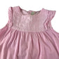 JoJo Maman Bebe blouse 5-6 years pink lace chest and butterfly sleeve cotton