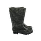 Wellie boots shoe size 7 black and grey floral print calf height