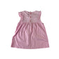 JoJo Maman Bebe blouse 5-6 years pink lace chest and butterfly sleeve cotton