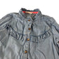 Outside the lines blouse 6-7 years blue denim shirt