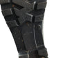 Wellie boots shoe size 7 black and grey floral print calf height