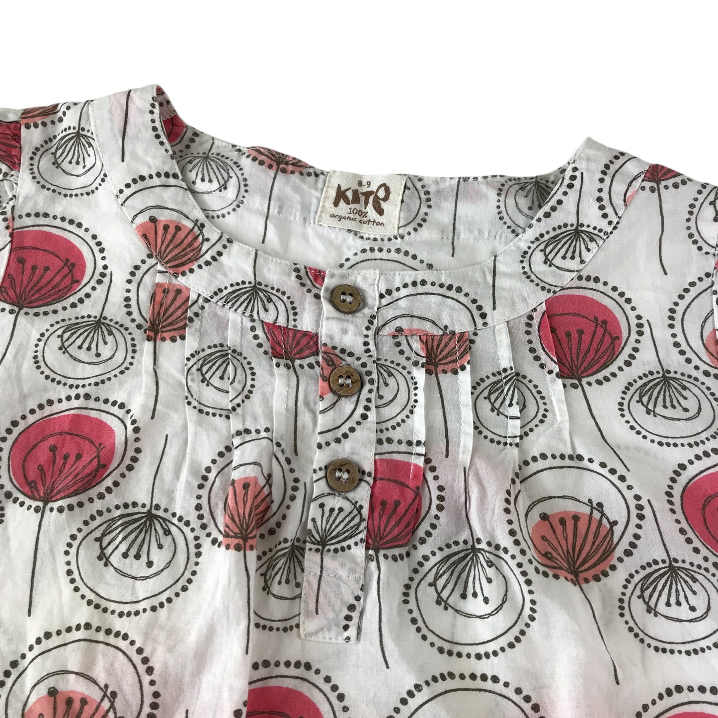 Kite blouse 6-7 years white graphic design print