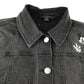 Primark denim jacket 11-12 years charcoal grey Disney Mickey Mouse