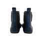 M&S Wellie boots shoe 1 black with blue stripe heel height