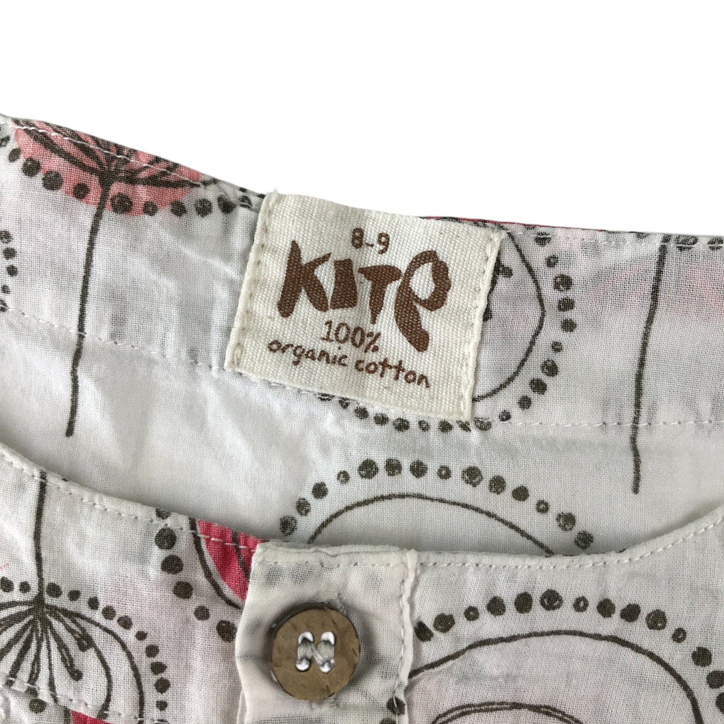 Kite blouse 6-7 years white graphic design print