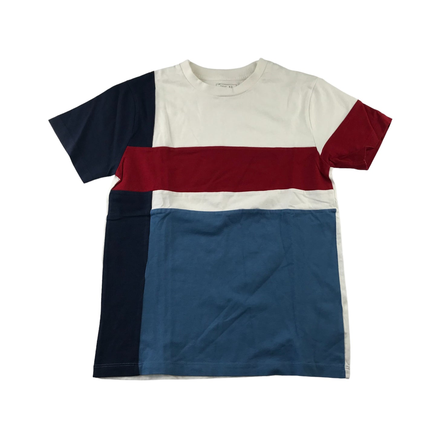 Next T-shirt Age 11 Multicoloured Panel Design Cotton