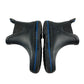 M&S Wellie boots shoe 1 black with blue stripe heel height